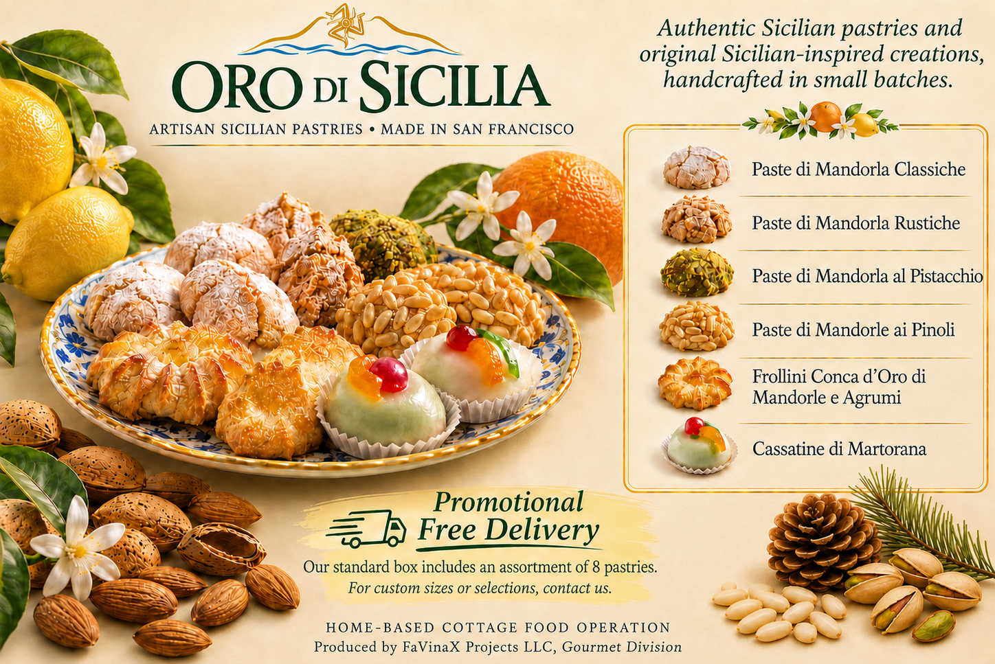 Oro di Sicilia artisan Sicilian pastries